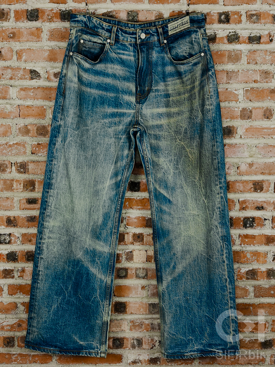 selfness coffee front SELFNESS x SIFIRbir Coffee Touched Jeans - Image 1