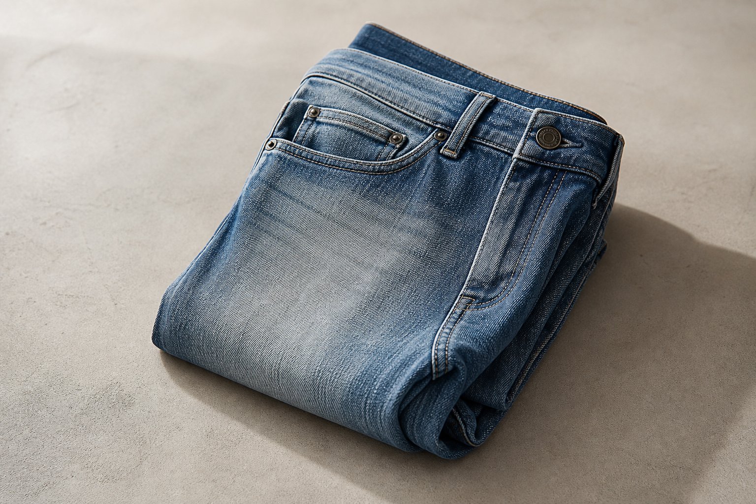 eco-friendly summer jeans — detail photograph