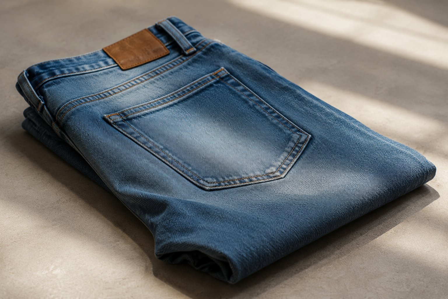 how often wash jeans — detail photograph