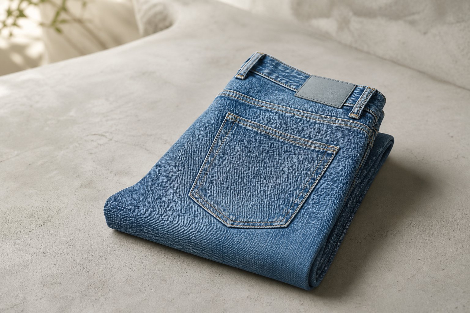 wide-leg jeans styling — detail photograph
