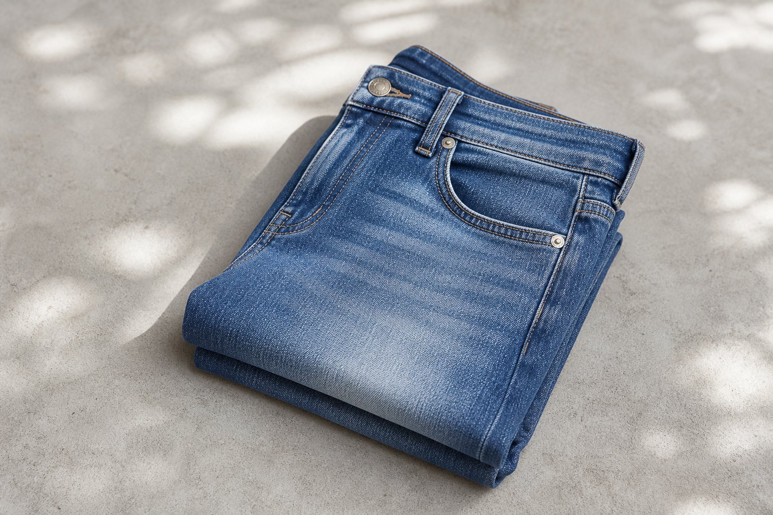 laser ozone denim water savings — detail photograph
