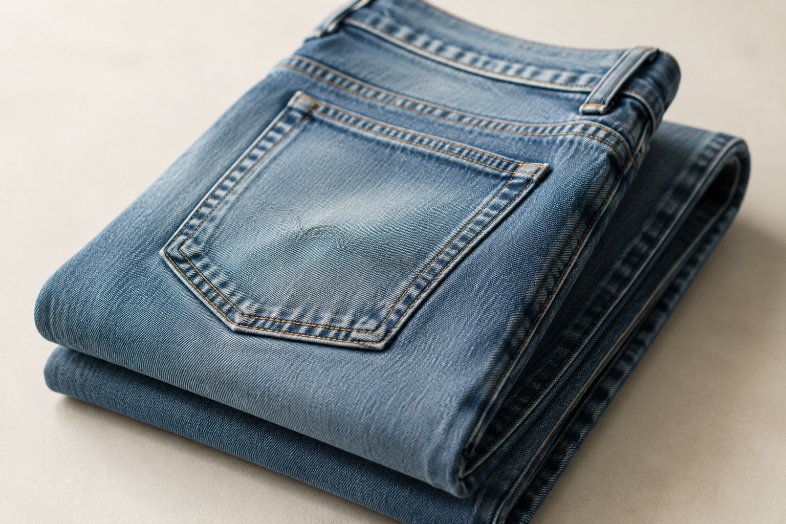 laser ozone denim water savings — detail photograph