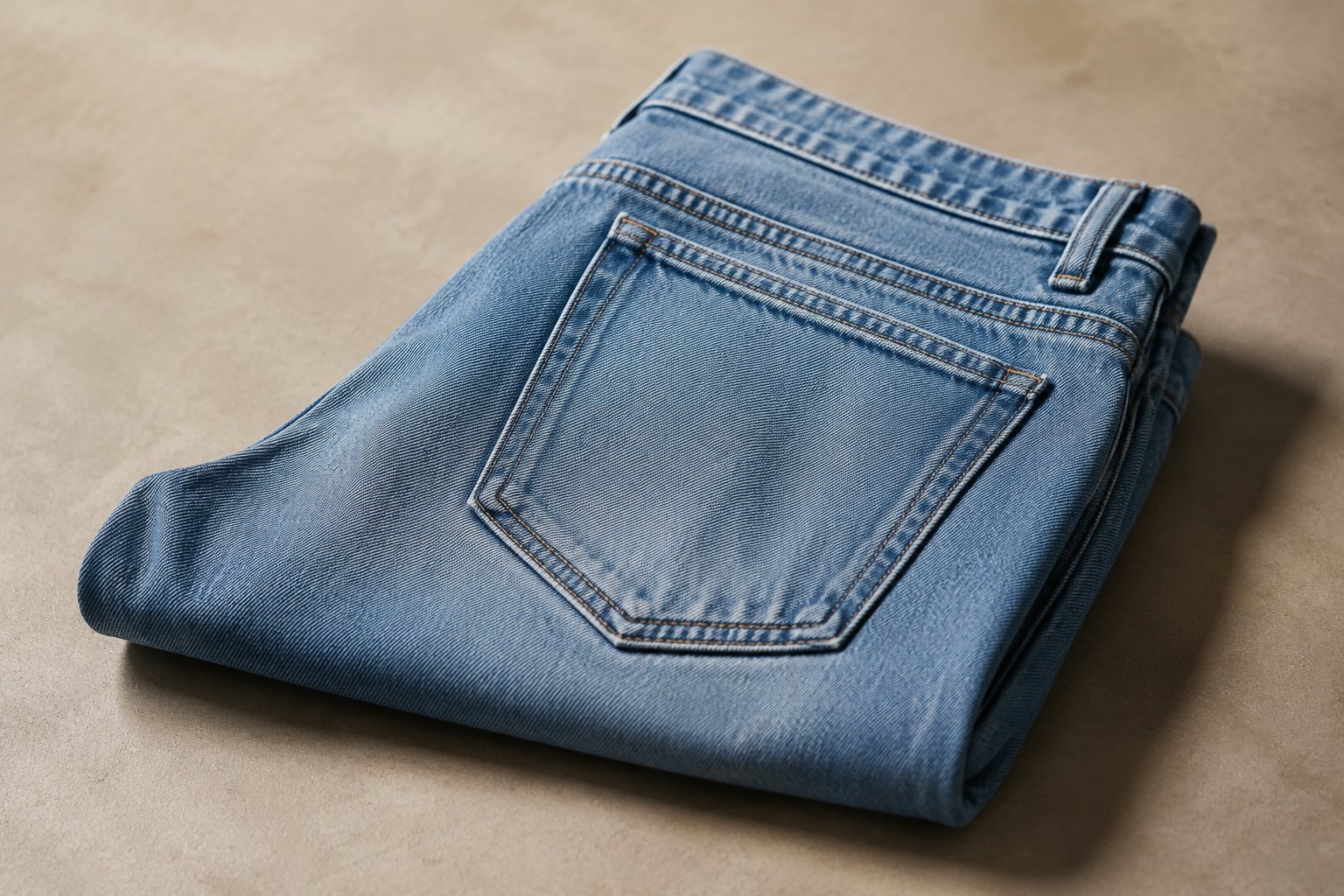 sustainable denim wash techniques — detail photograph