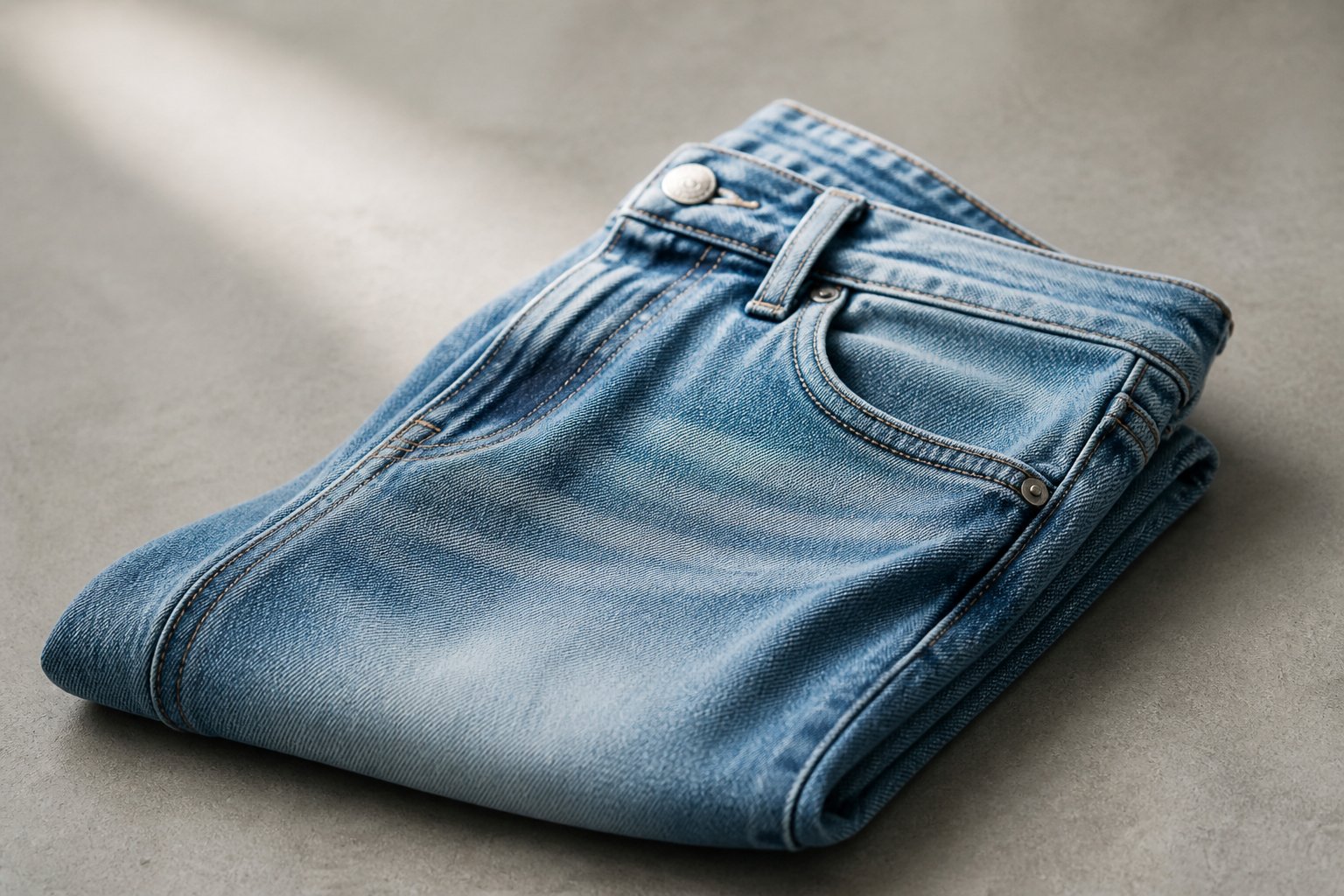 eco-friendly denim — detail photograph