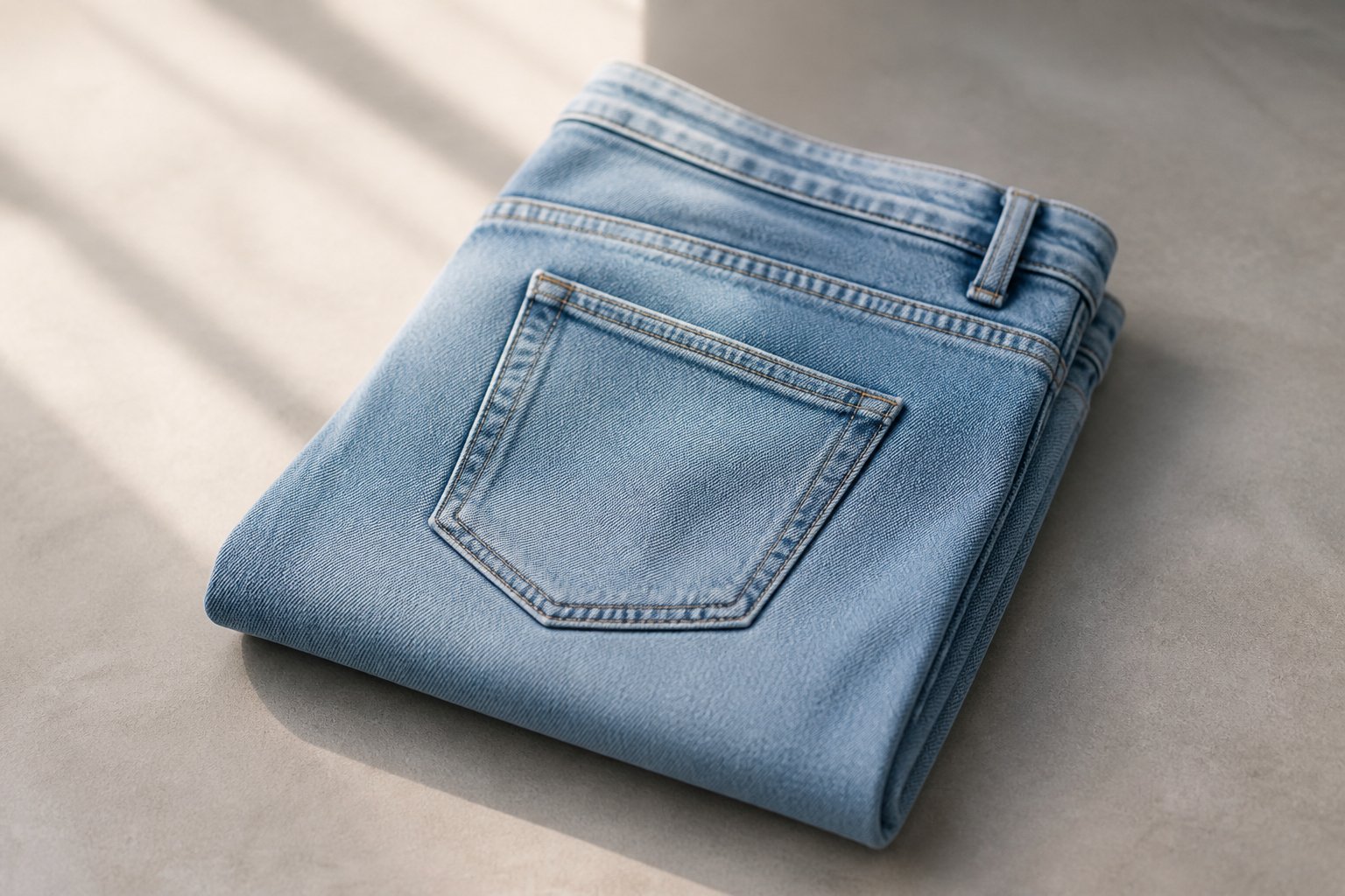 eco-friendly denim — detail photograph