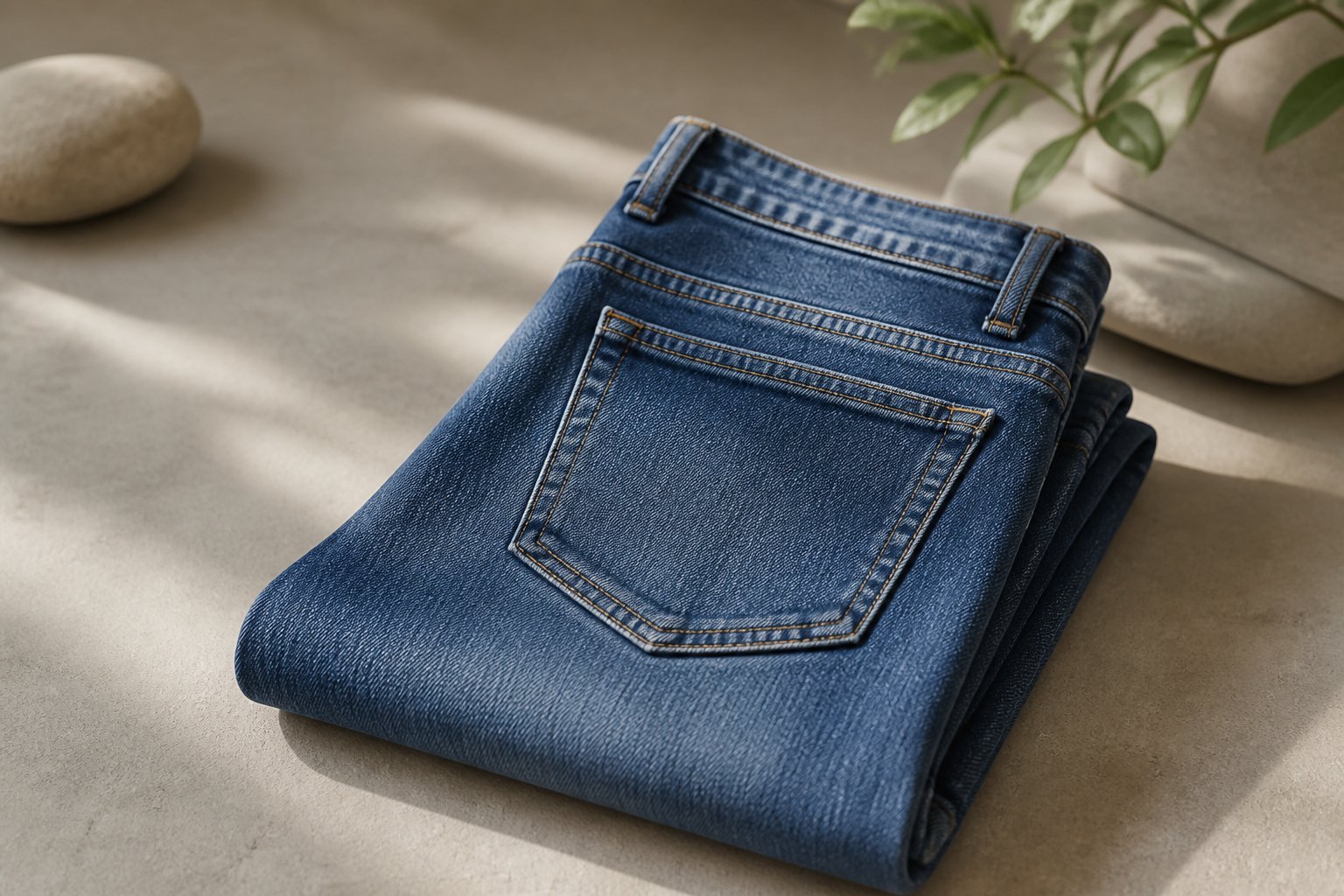 eco-friendly denim care — detail photograph