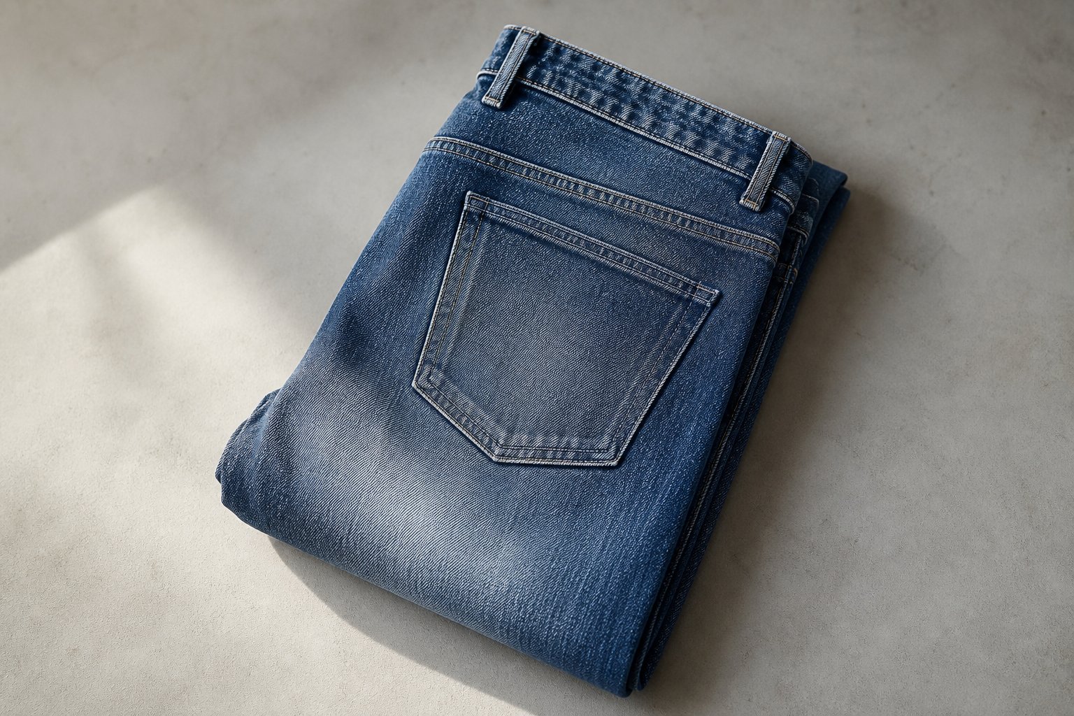 eco-friendly jeans — detail photograph