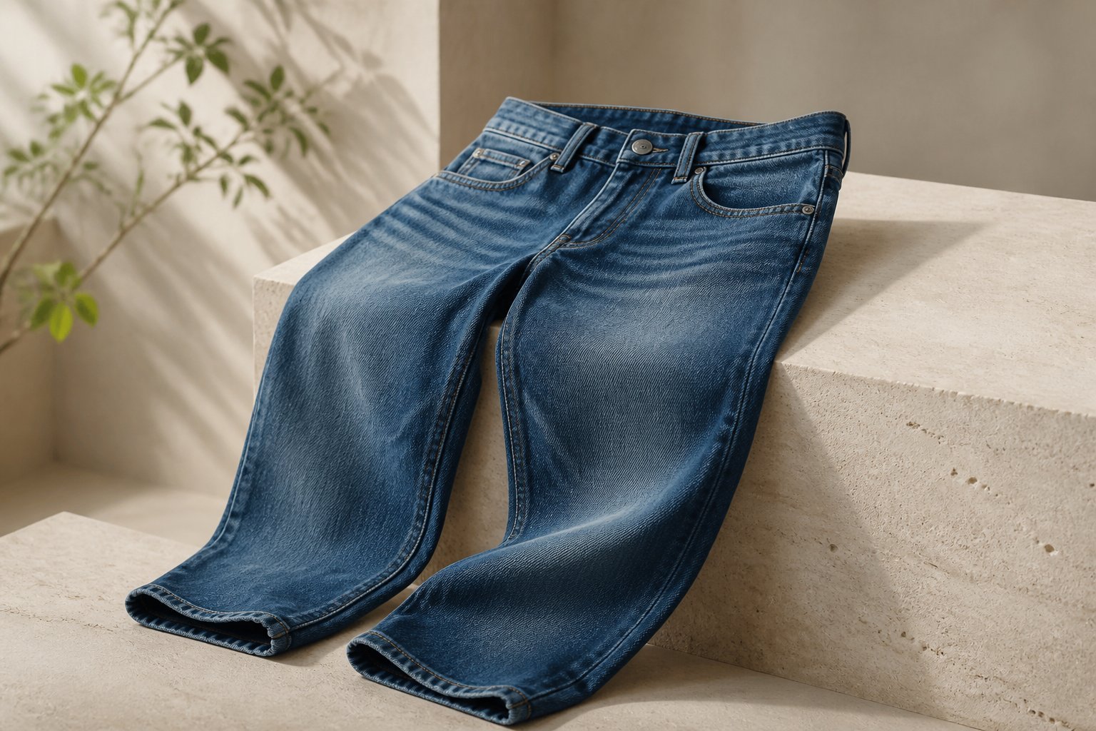 wash raw denim — detail photograph
