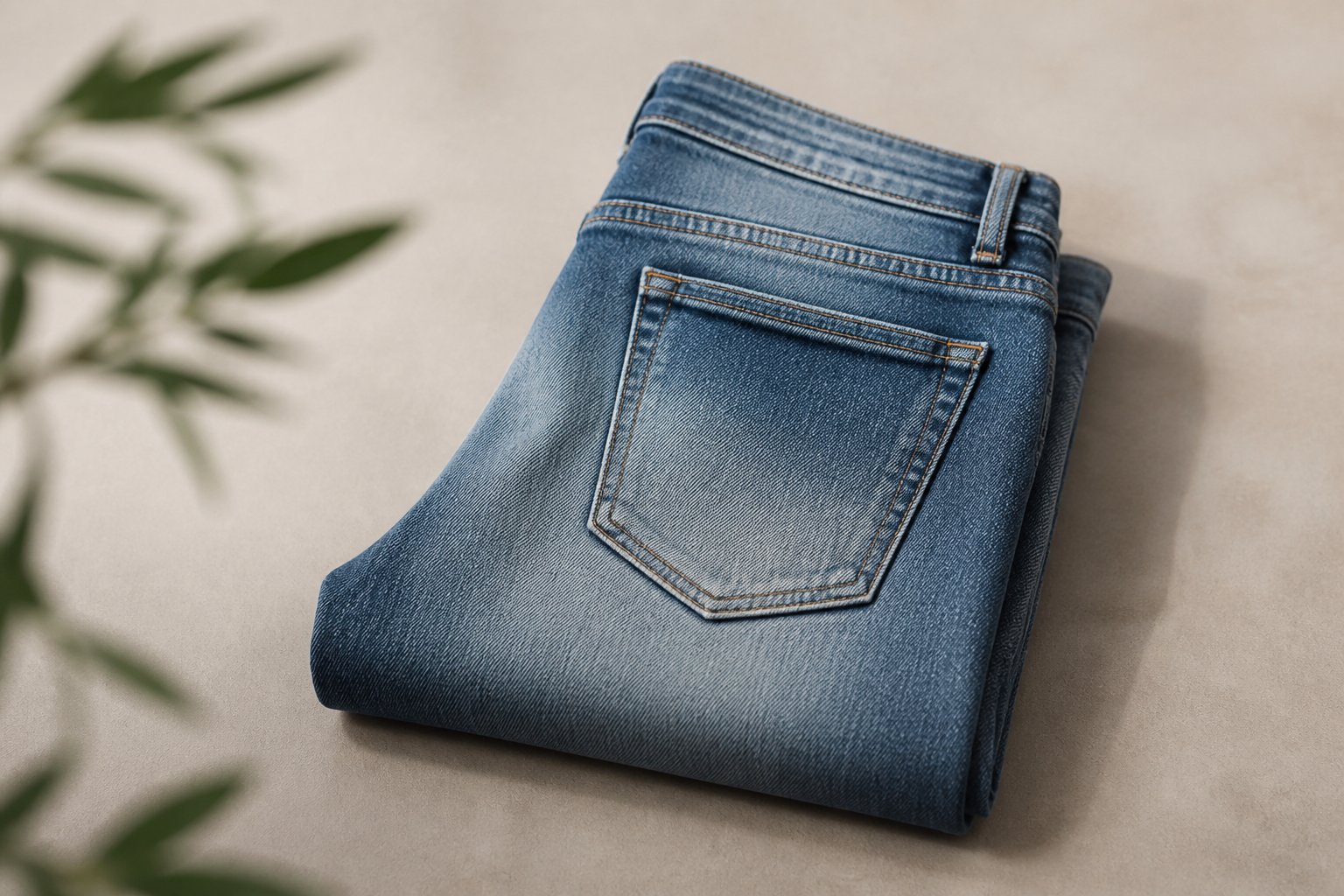 raw vs washed denim — detail photograph