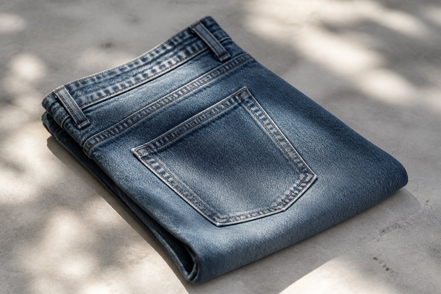 sustainable denim 2026 — detail photograph