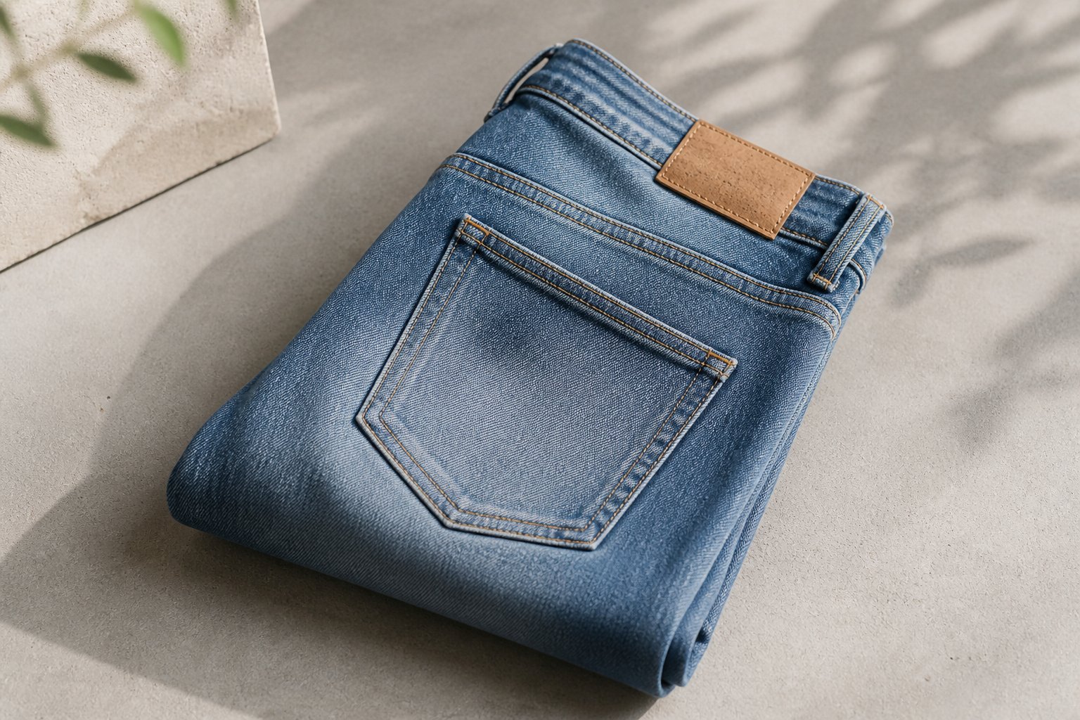 eco-friendly denim — detail photograph