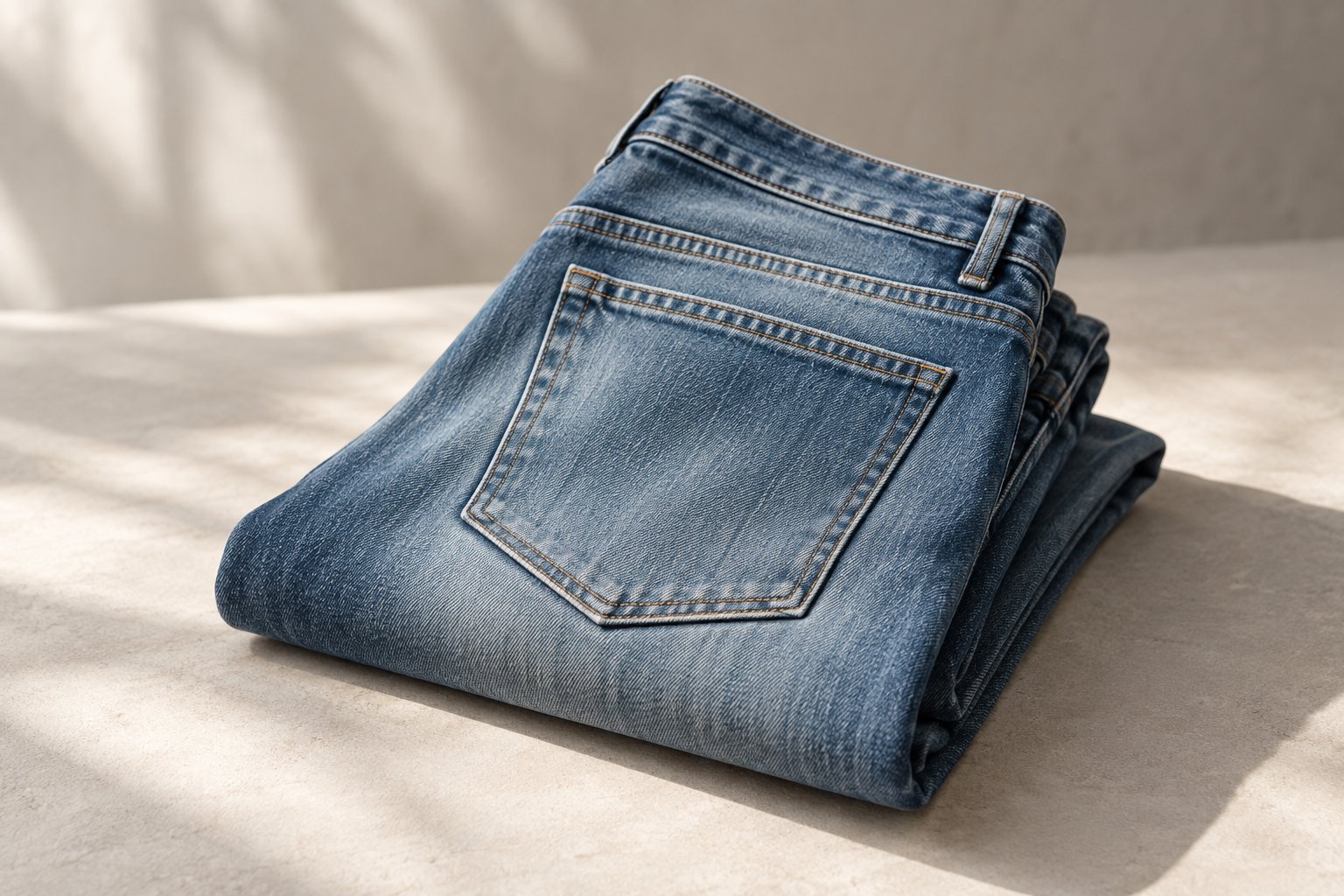 eco-friendly jeans — detail photograph