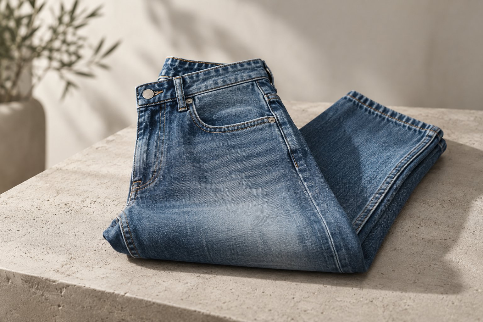 eco-friendly jeans — detail photograph