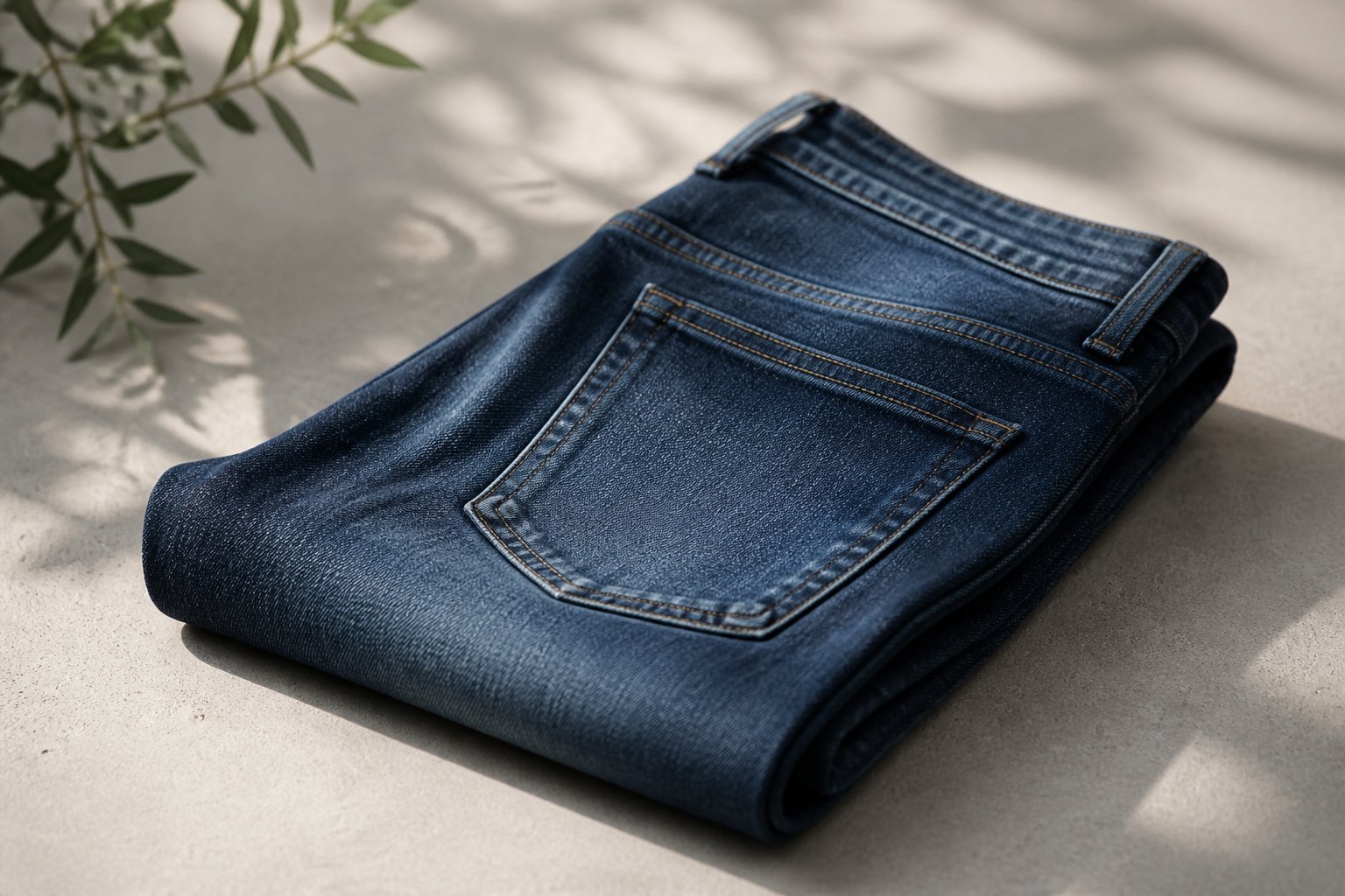 eco-friendly jeans — detail photograph