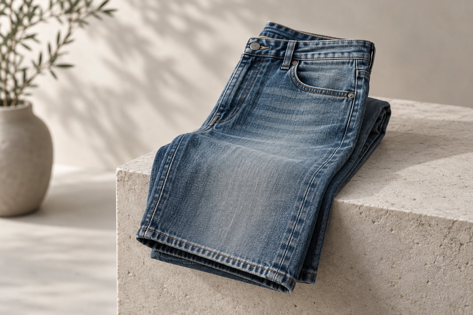 eco-friendly jeans — detail photograph