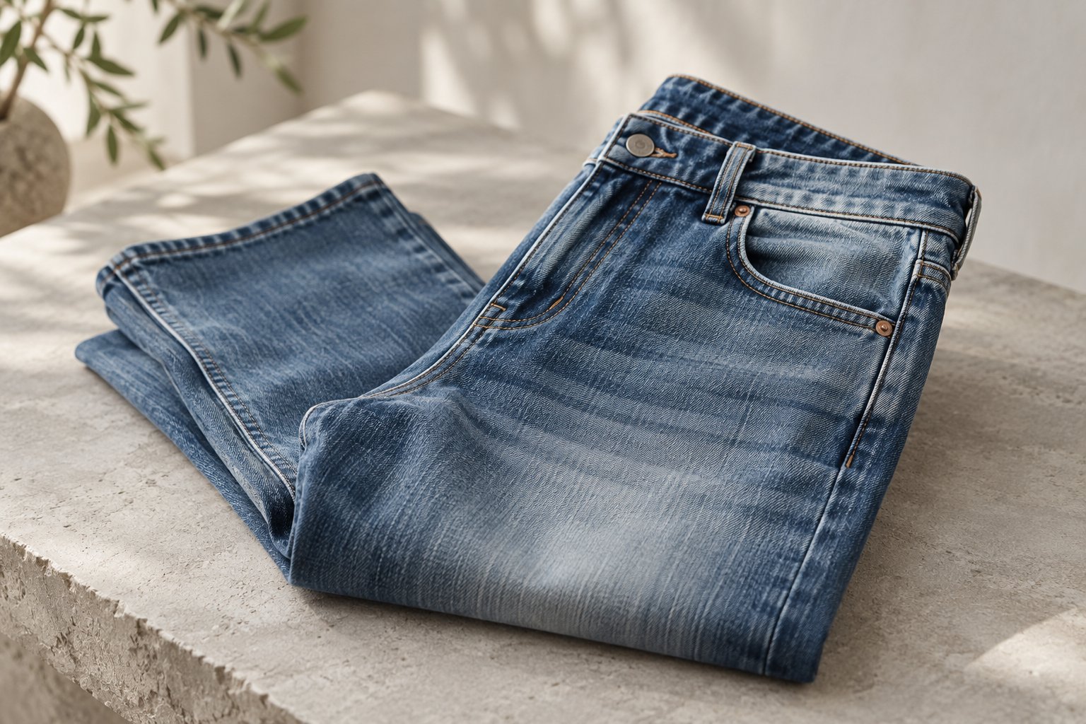 denim water use — detail photograph