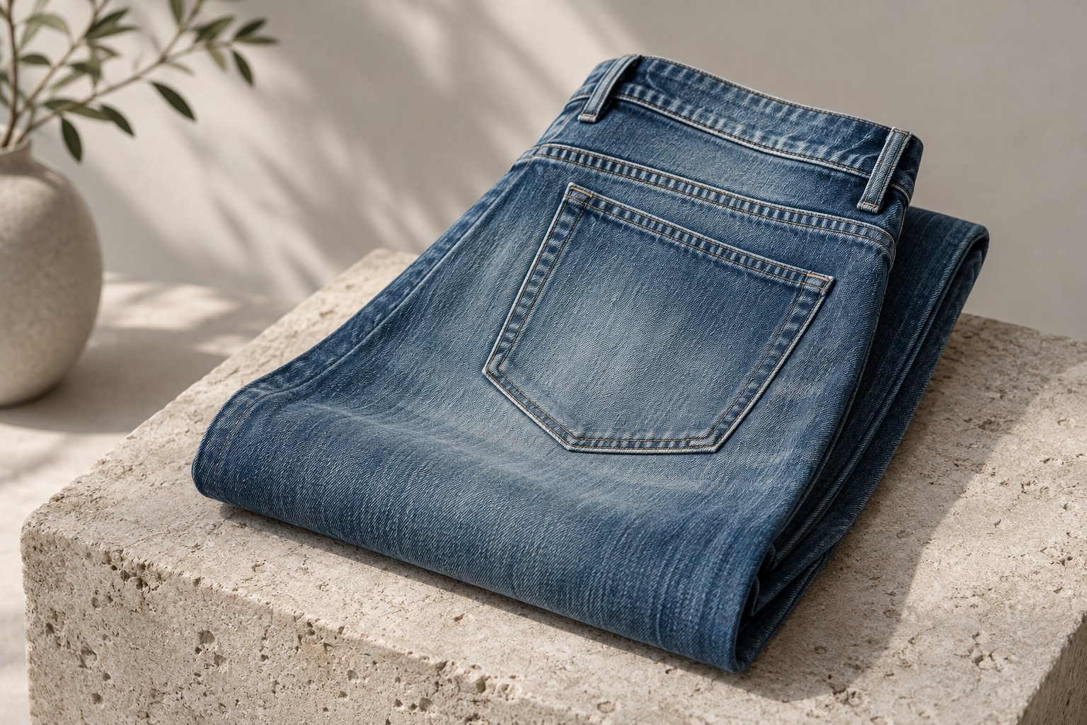ozone denim washing — detail photograph