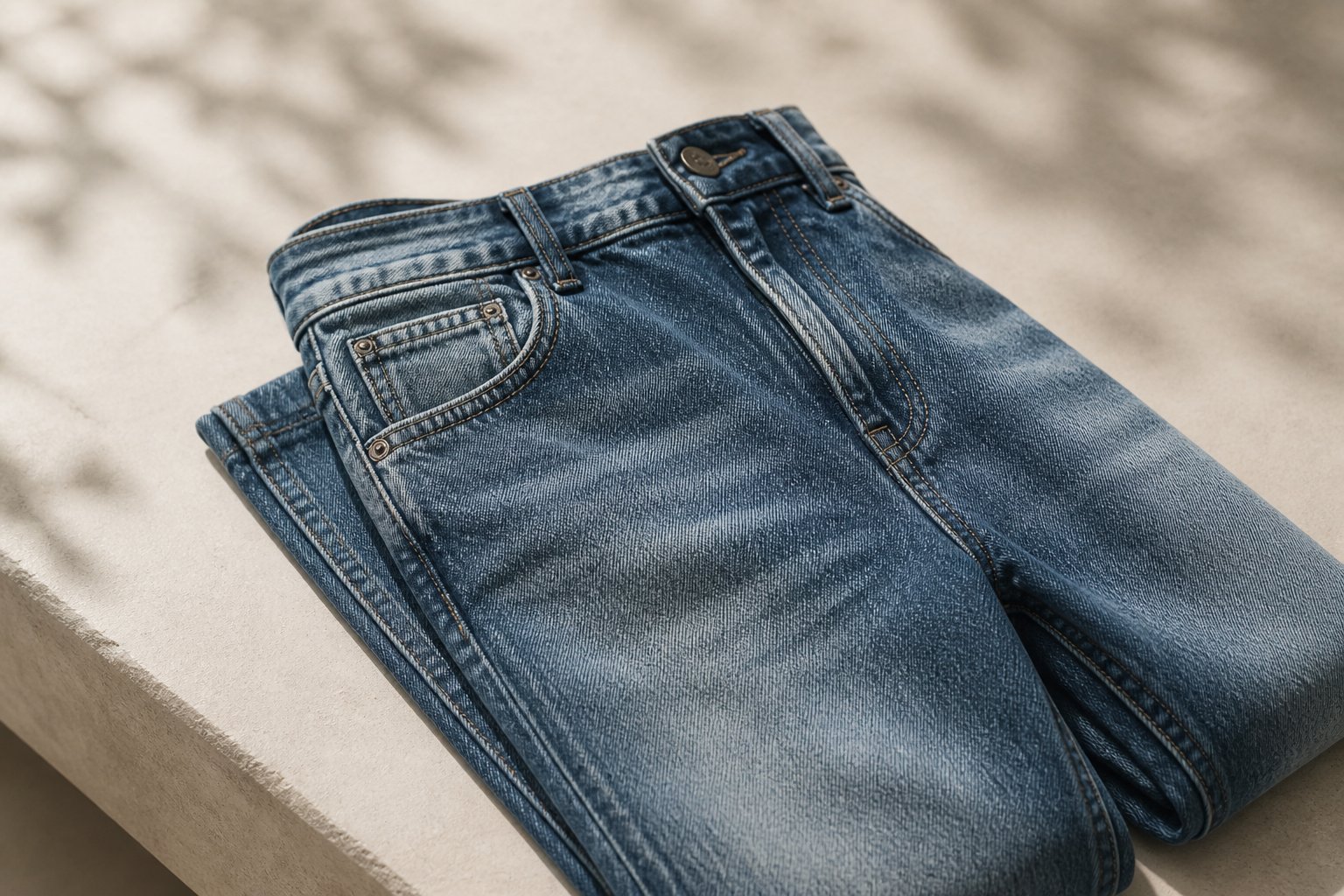 sustainable jeans buying guide — detail photograph