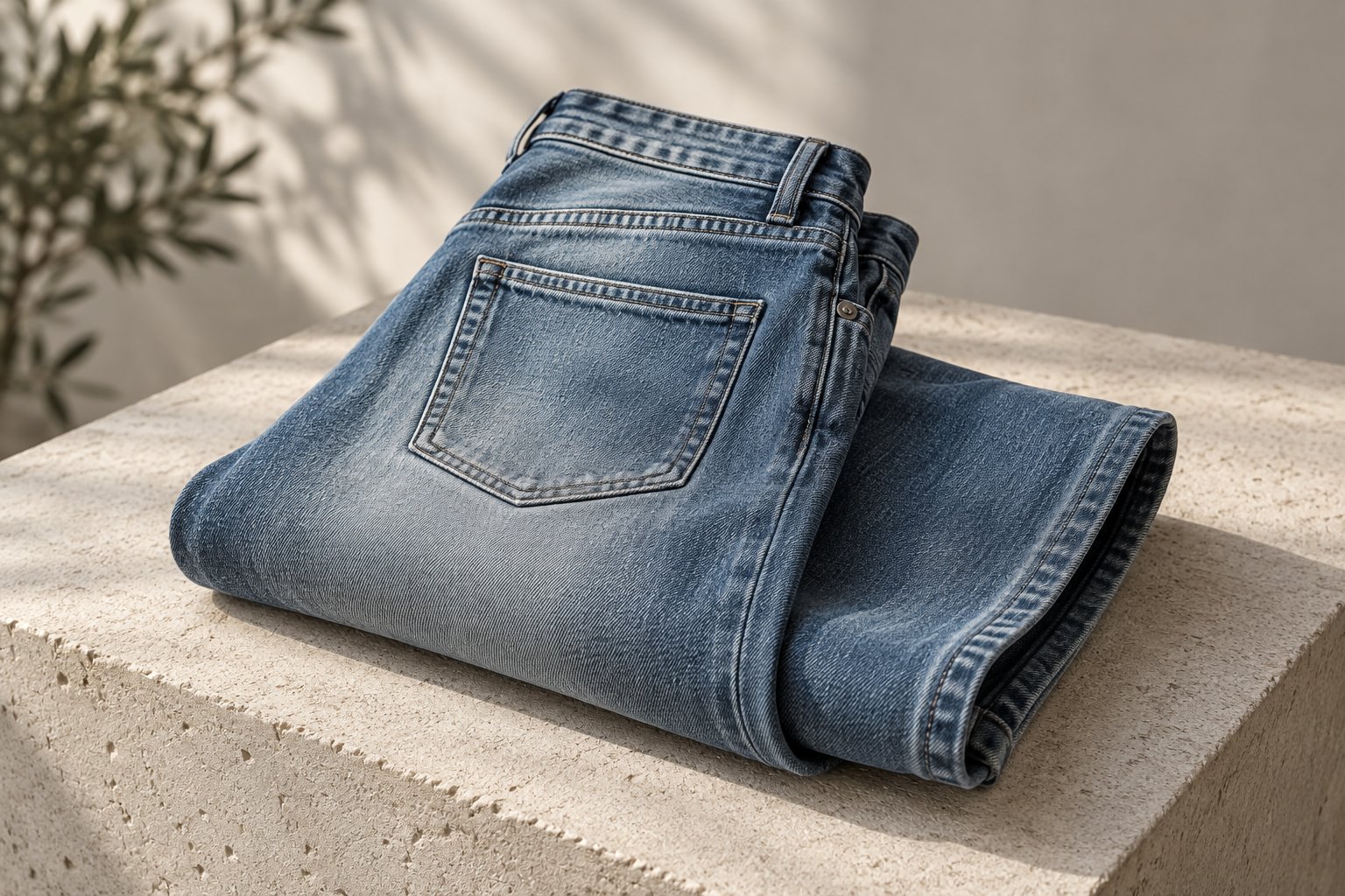 eco-friendly jeans — detail photograph