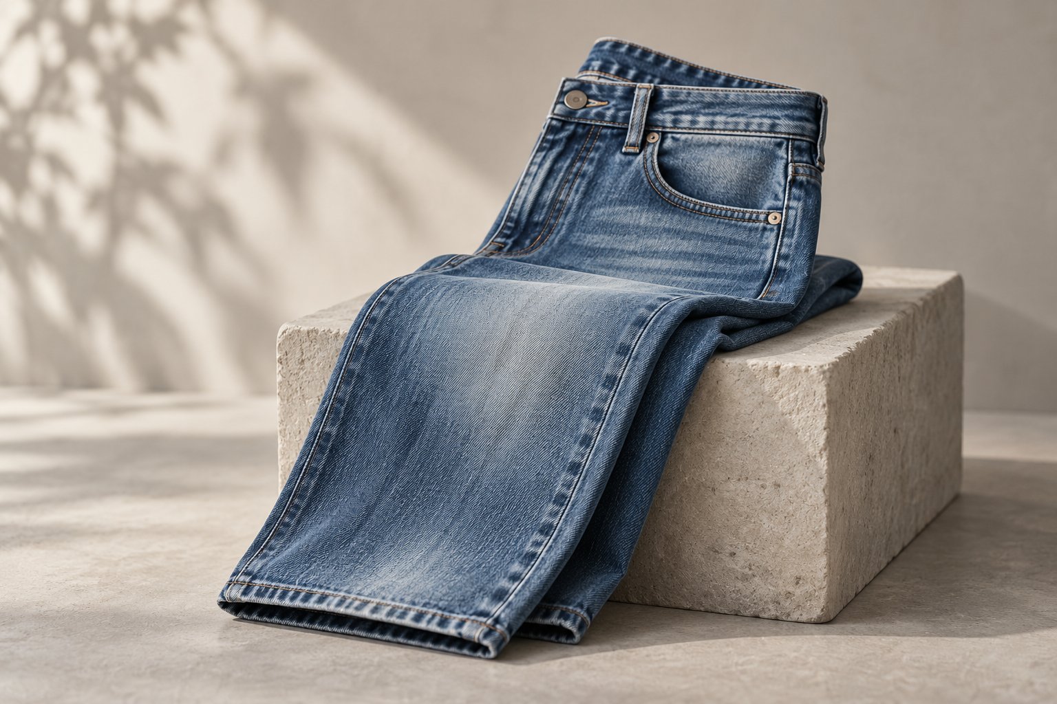 eco-friendly jeans — detail photograph