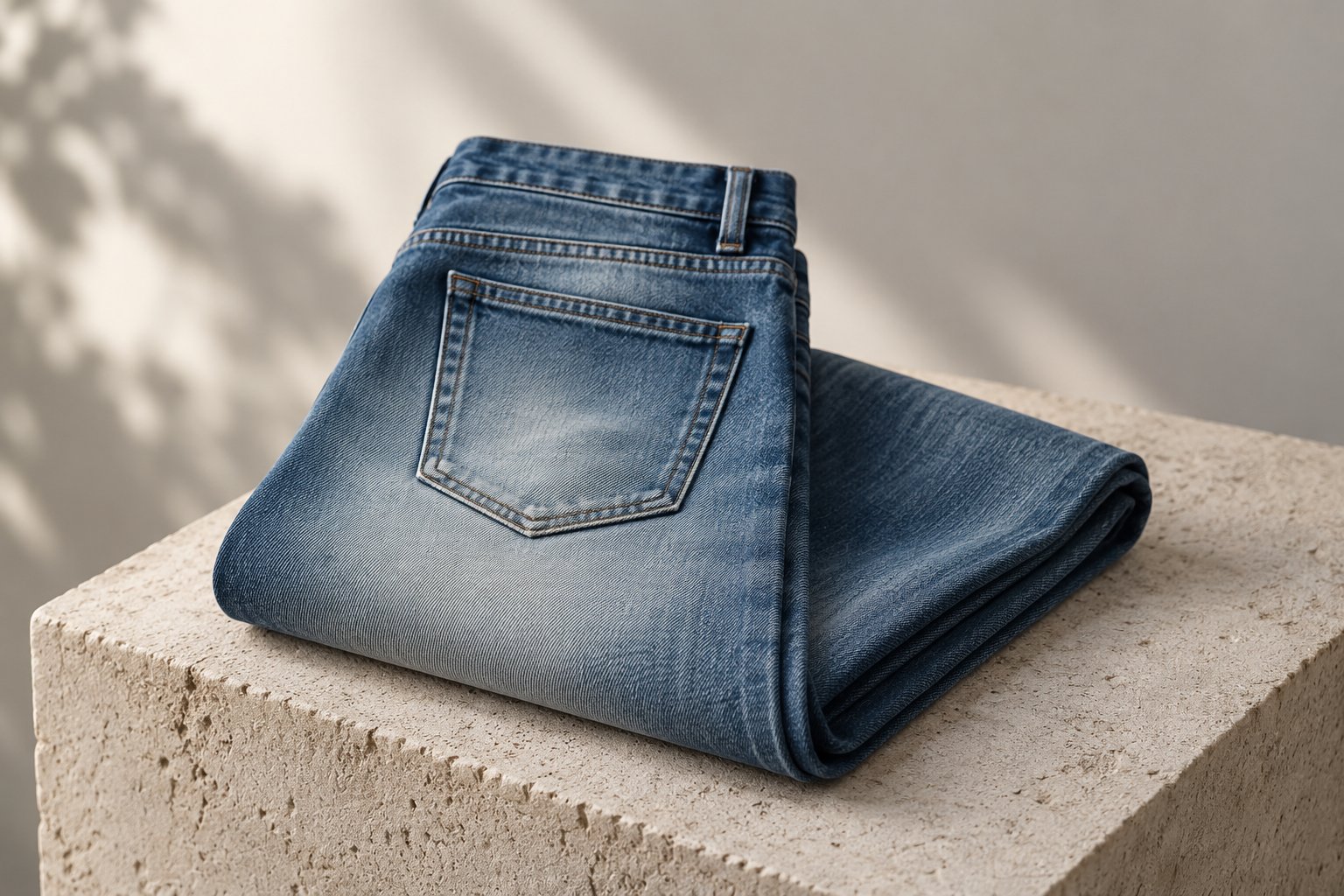 how often wash jeans — detail photograph